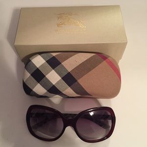 Burberry wine colored sunglasses